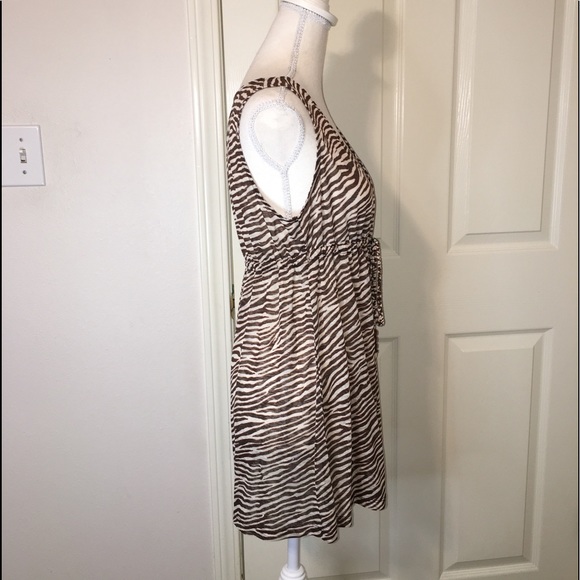New York & Company Zebra Swimsuit Coverup - Picture 5 of 7
